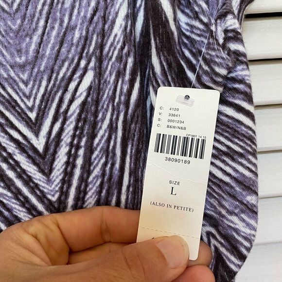 Maeve purple Striped Monetta Wrapped Midi‎ Skirt - Picture 6 of 11